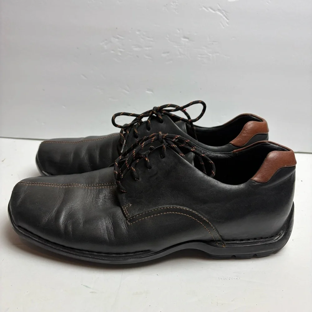 Cole Haan Zeno Lace II Casual Lace Up Oxford Black Brown Leather Mens size 11 M